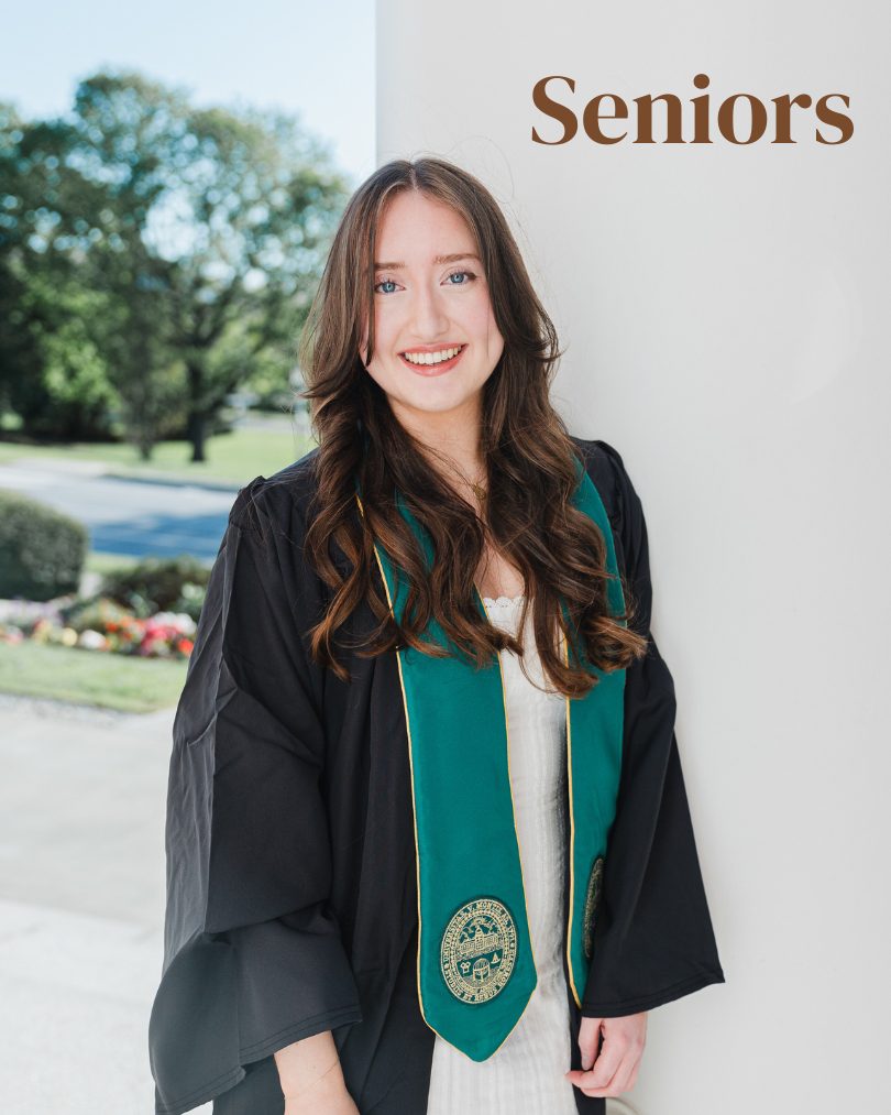 graphic showing a senior student at UVM on graduation day